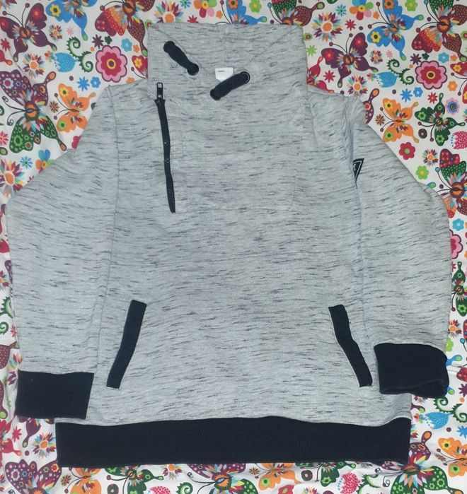 Bluza szara ze stójką