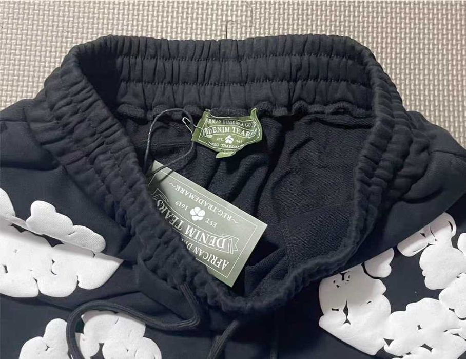 Denim Tears The Cotton Wreath Black Shorts (Szorty)