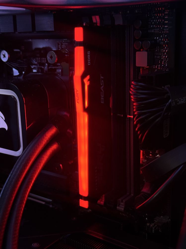Pamięć RAM Kingston FURY Beast RGB DDR5 16GB 6000 CL36 Czarny