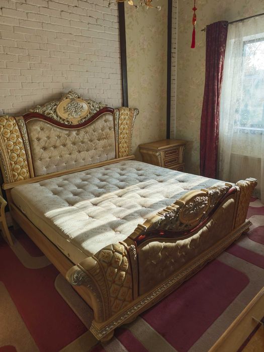 Меблі для спальні ліжко та матрац шафа безкоштовна доставка