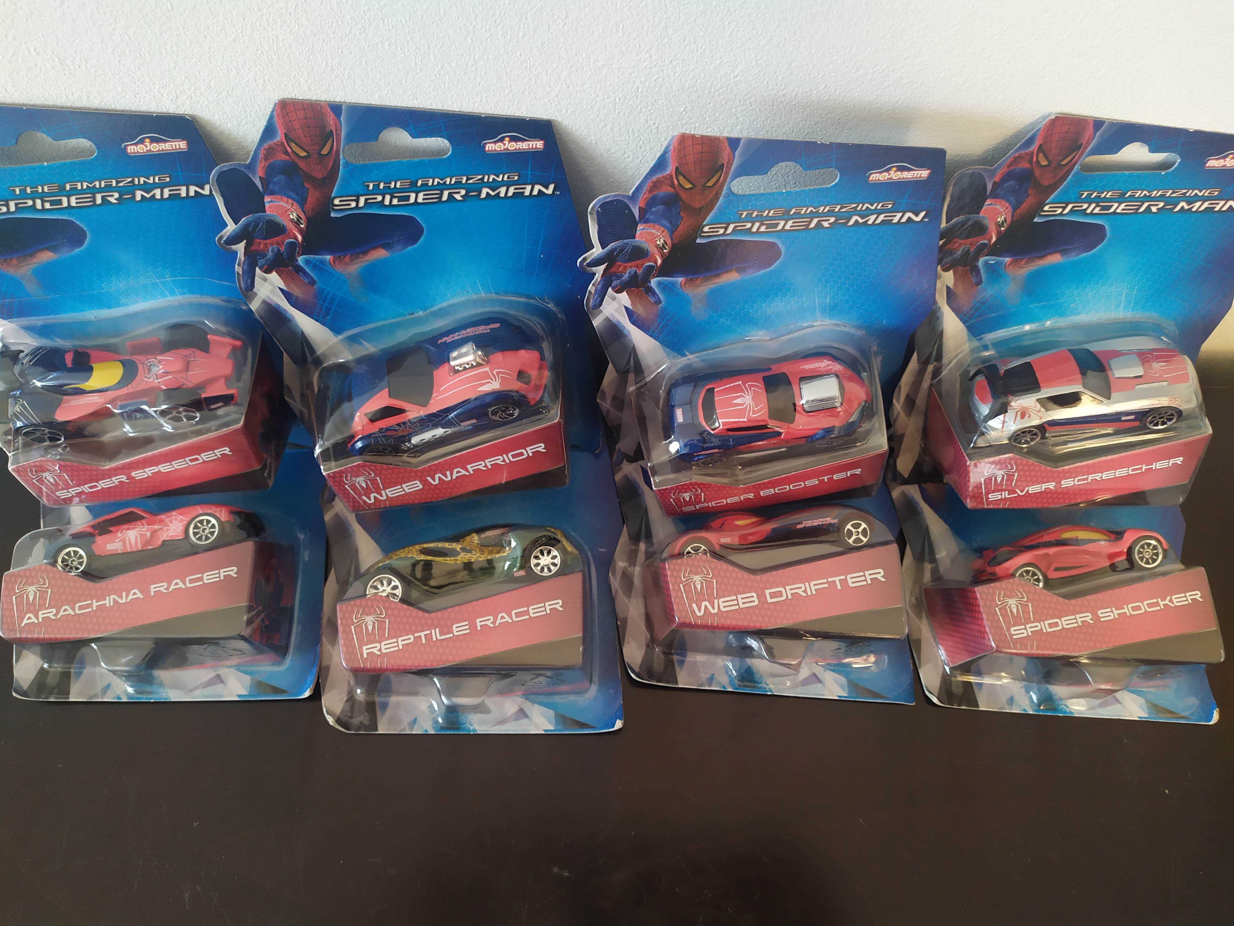 Homem-Aranha colecção completa de 8 carros miniatura