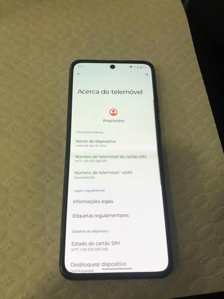 Troco Motorola razr 40 ultra 5G 256Gbs