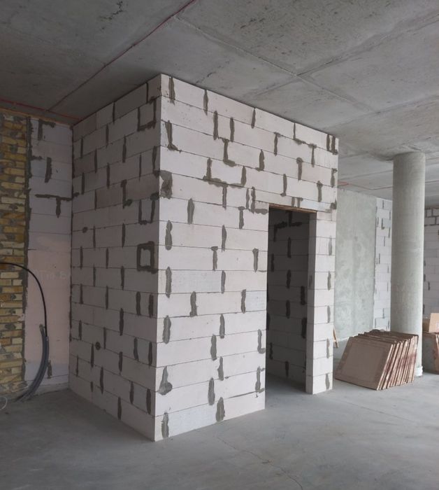 Монтаж (демонтаж). Кладка газоблоку. Перестінки