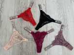 Stringi figi braziliany majtki Victorias Secret Pink komplet XS S M