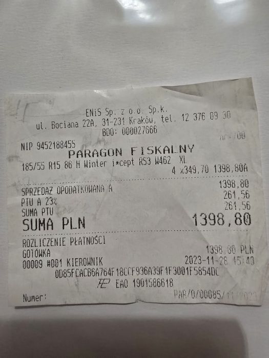 Opony zimowe Hankook + felgi stalowe 15