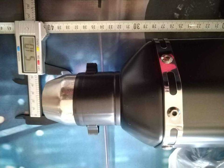 akrapovic - replica black mate ponteira de escape moto