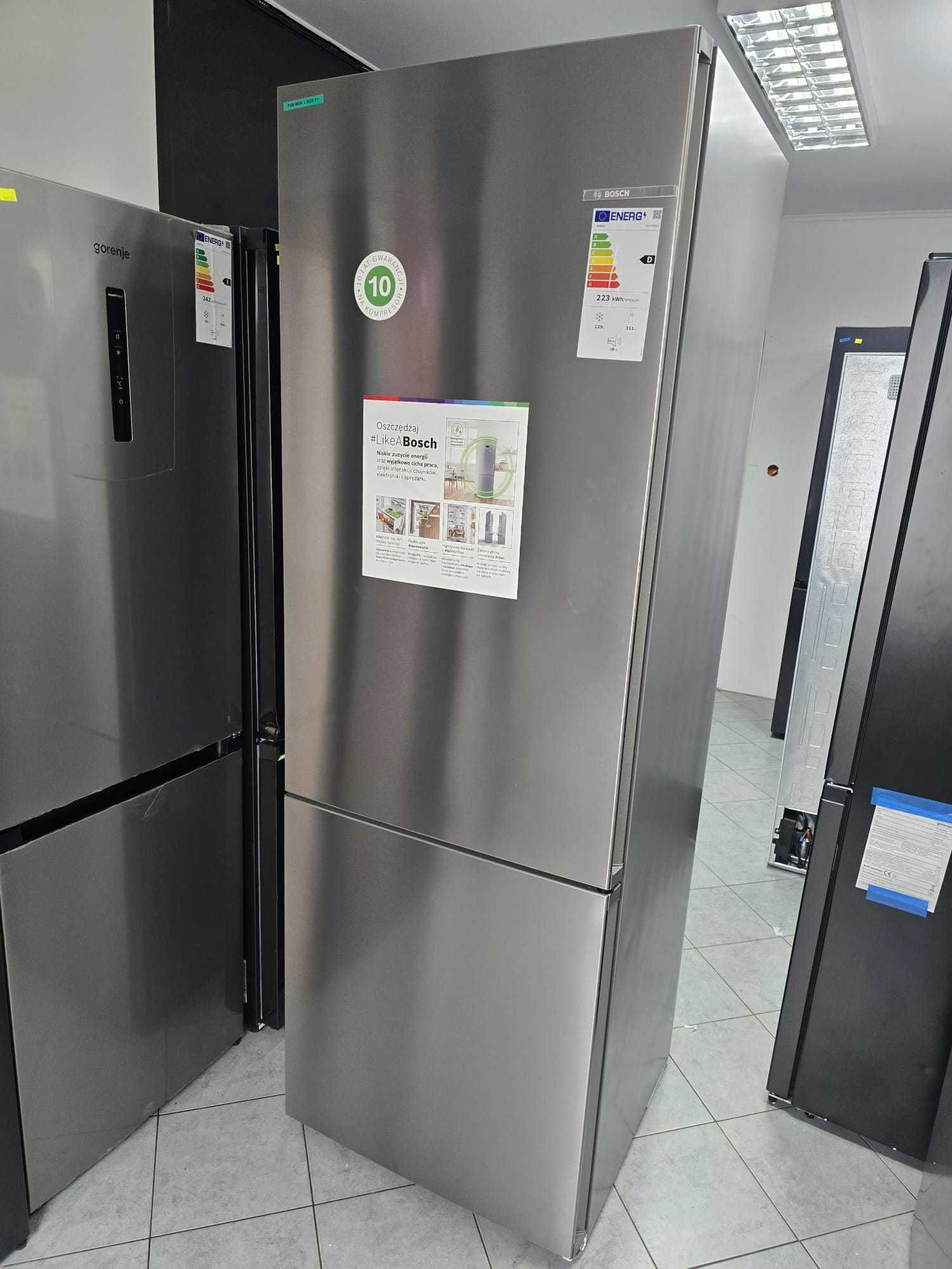 Lodówka Bosch szer 70cm KGN492IDF  203 cm Srebrna gwar 2 lata P1 &
