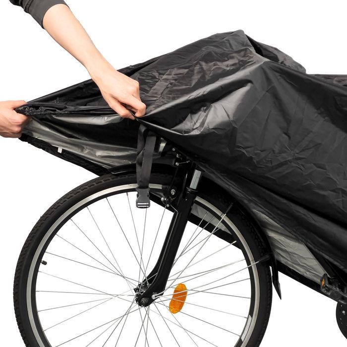 Wodoodporny pokrowiec na rower rozmiar L - czarny