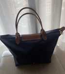 Bolsa tiracolo Longchamp em lona azul marinho
