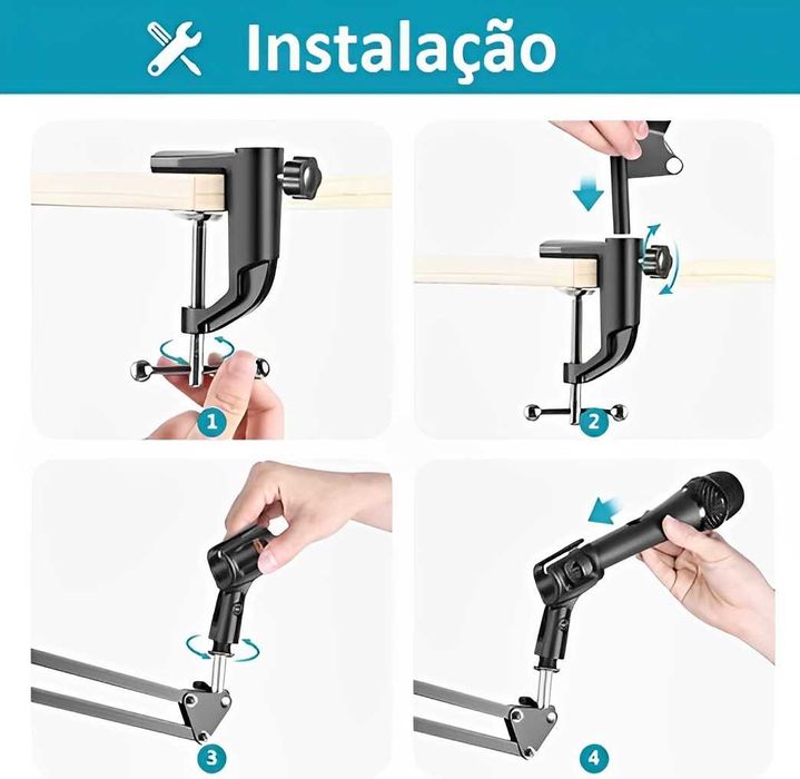 Suporte para Microfone Profissional