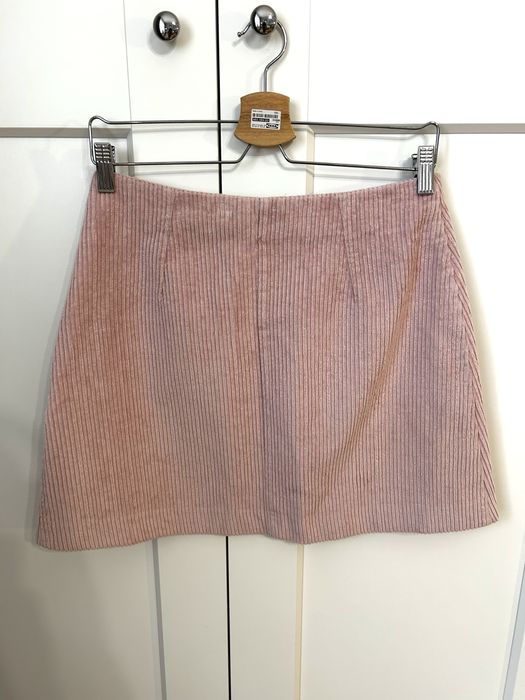 Spódnica prążkowana różowa Mohito - rozmiar 38