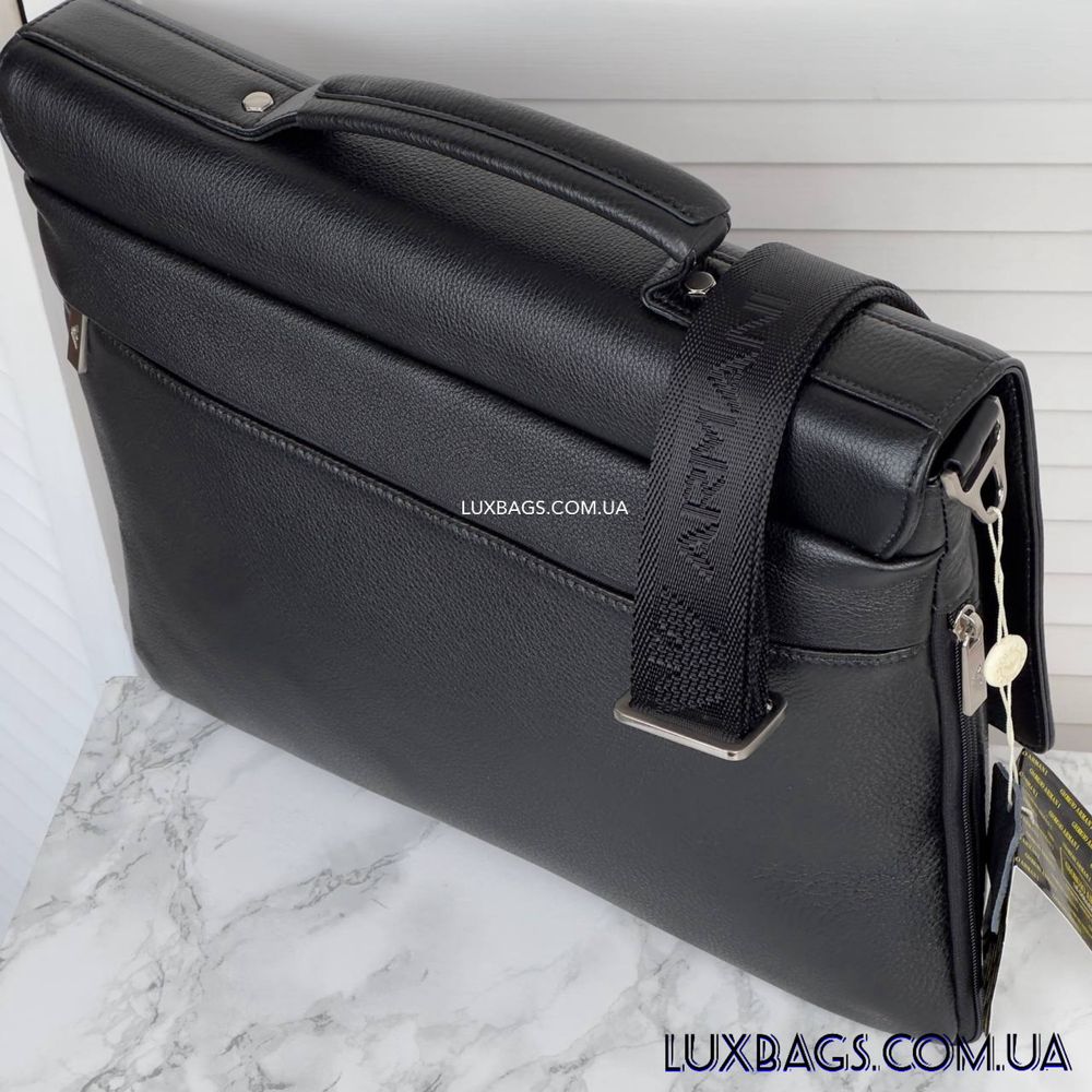 Мужской кожаная портфель Армани чоловічий шкіряний Armani