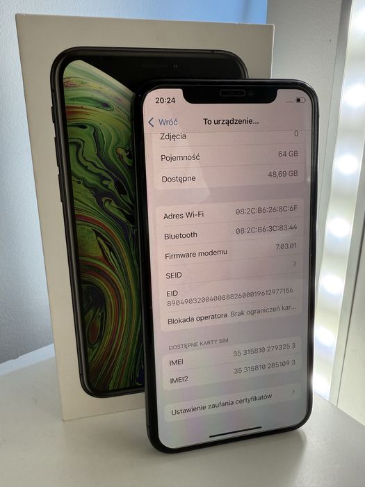 iPhone XS 64GB 100% KONDYCJA