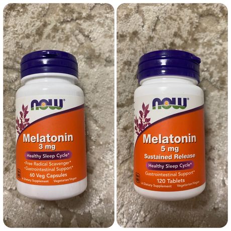 Now foods Мелатонин 3 мг., 5 мг.