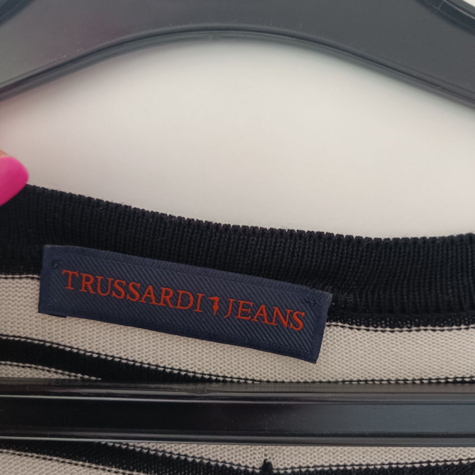 Długi kardigan Trussardi Jeans s