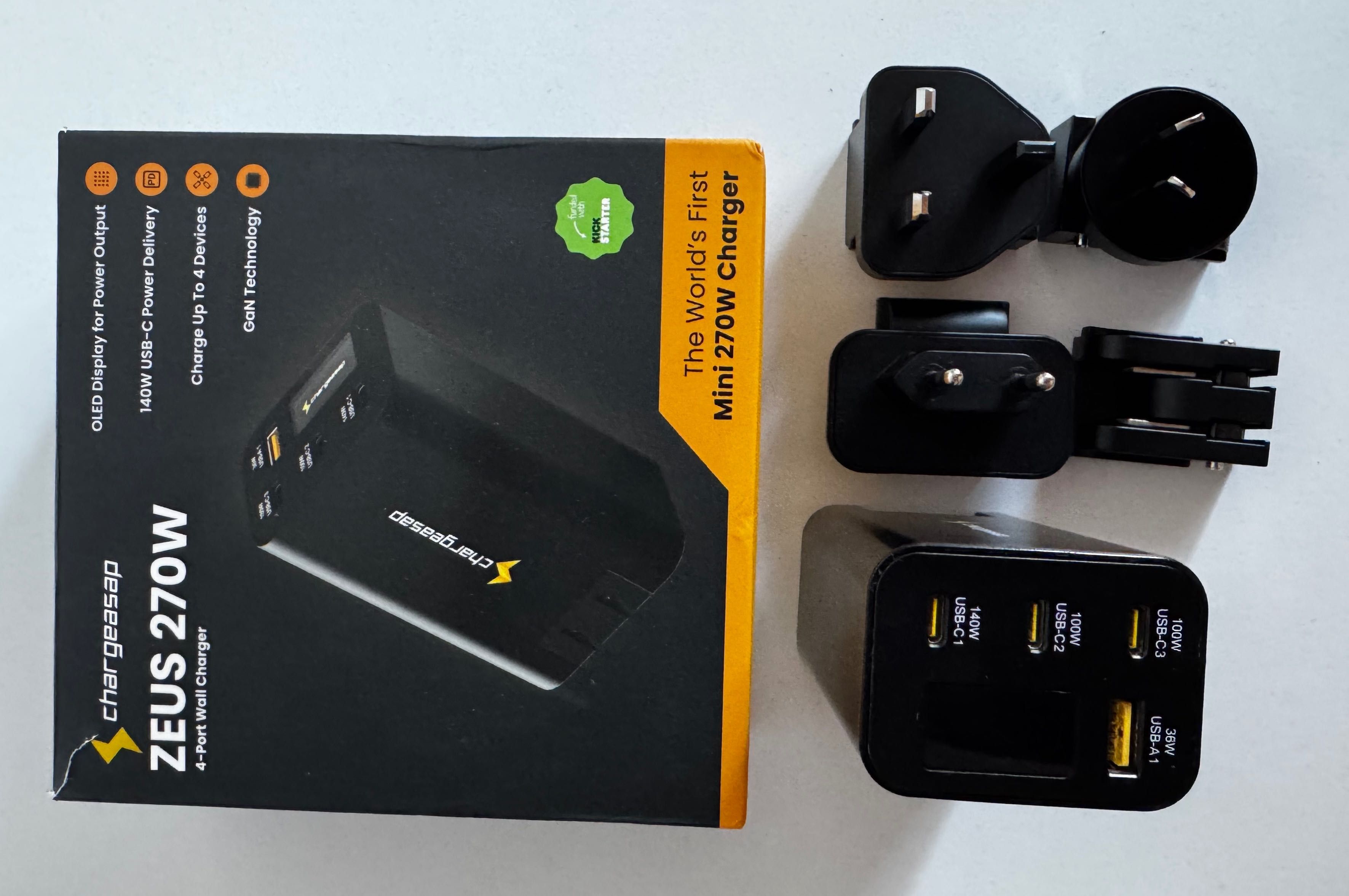 280W Zeus USB-C GaN Charger Super szybka ładowarka iPhone iPad Macbook