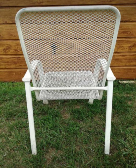 Krzesło ogrodowe metalowe na taras balkon działkę