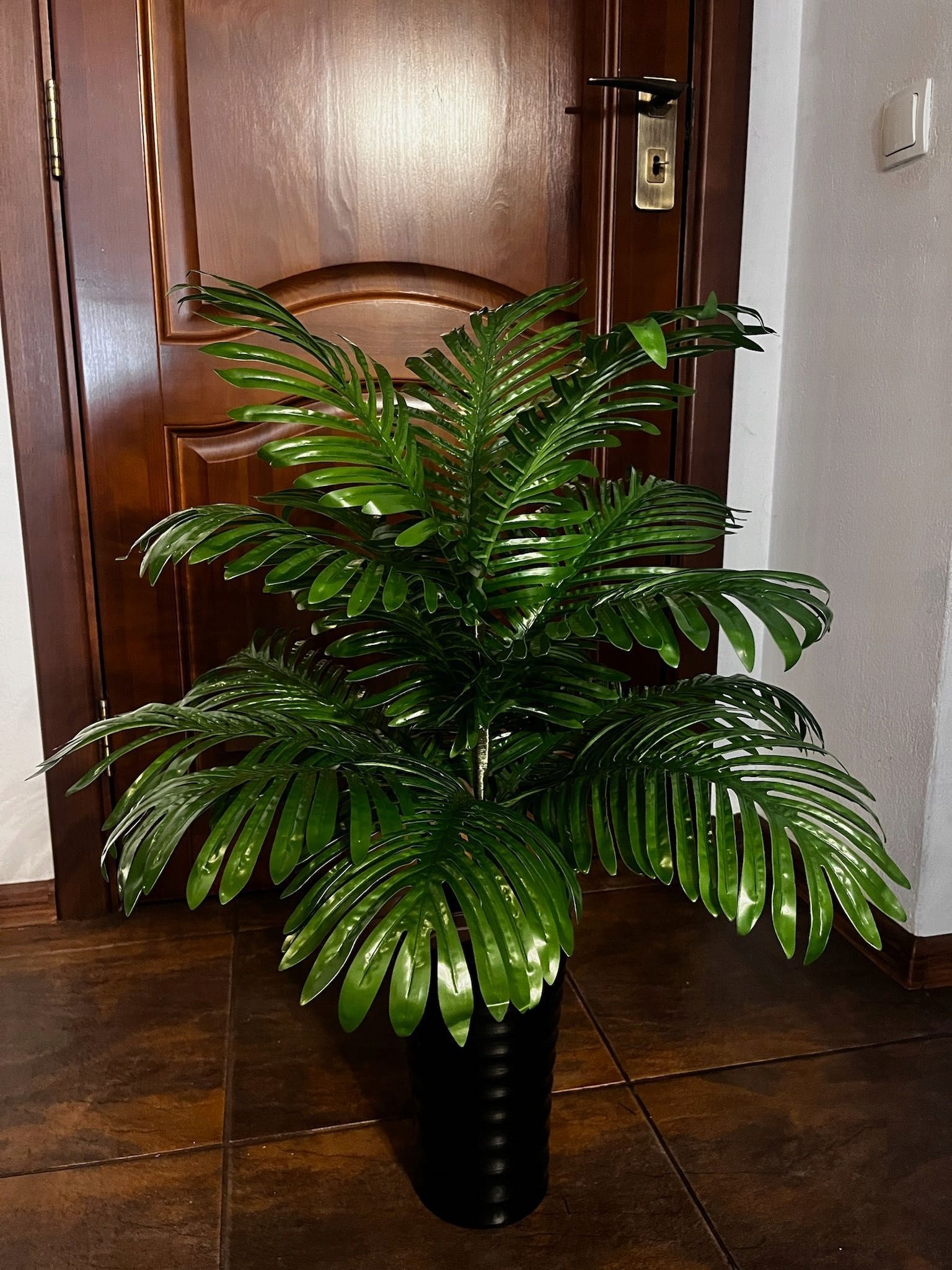 Drzewko Palma Cykas Roślina w Doniczce Kwiatek Sztuczny 95 cm