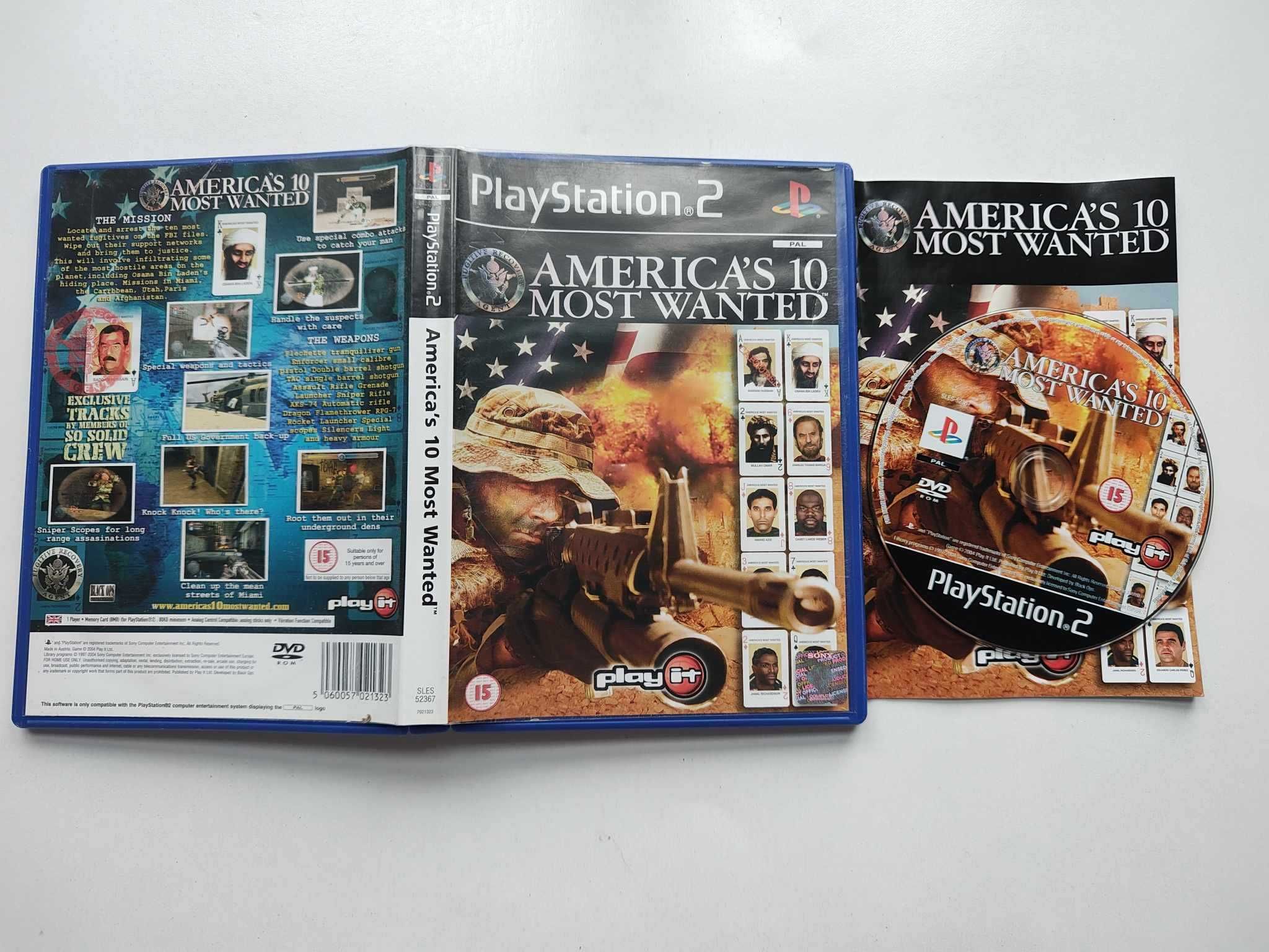 Gra PlayStation PS2 America's 10 Most Wanted