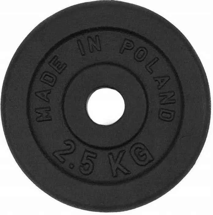 Obciążenie żeliwne 8 x talerz 2,5 kg zestaw 20kg krążek 28,5mm NOWE