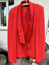 Шикарний червоний брендовий крейп піджак lavish alice