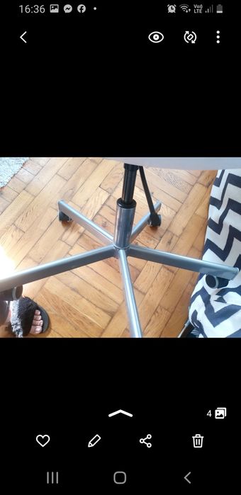 Fotel obrotowy biały ikea