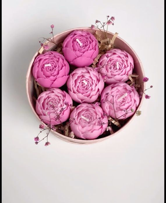 Букети з соєвих свічок