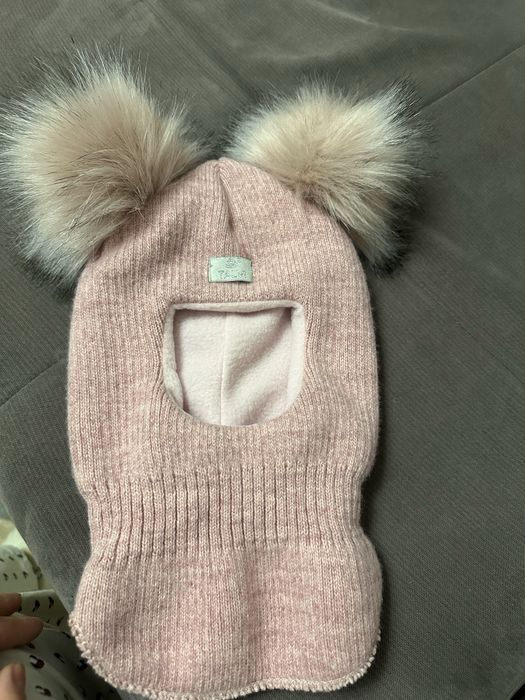 Шапка / балаклава на дівчинку 12-18 міс