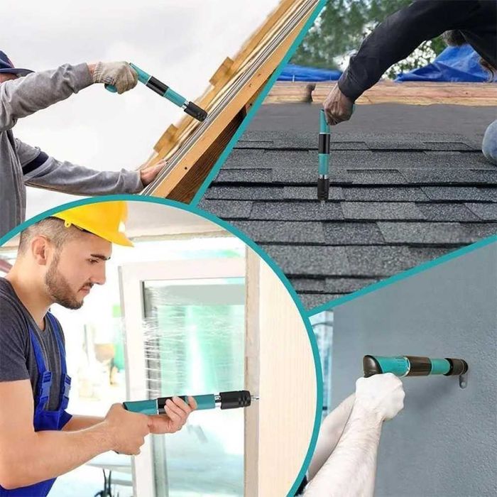 Пістолет для цвяхів, Бірюза / Пневматичний степлер / Нейлер