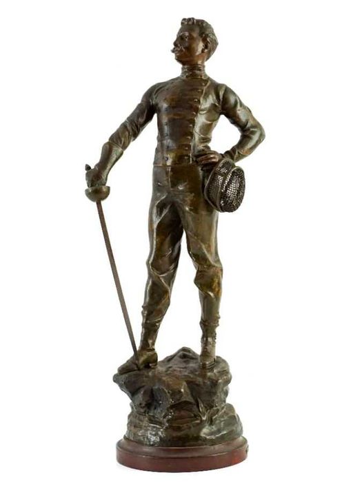 Escultura em bronze de arte - 55 cm - Assinada