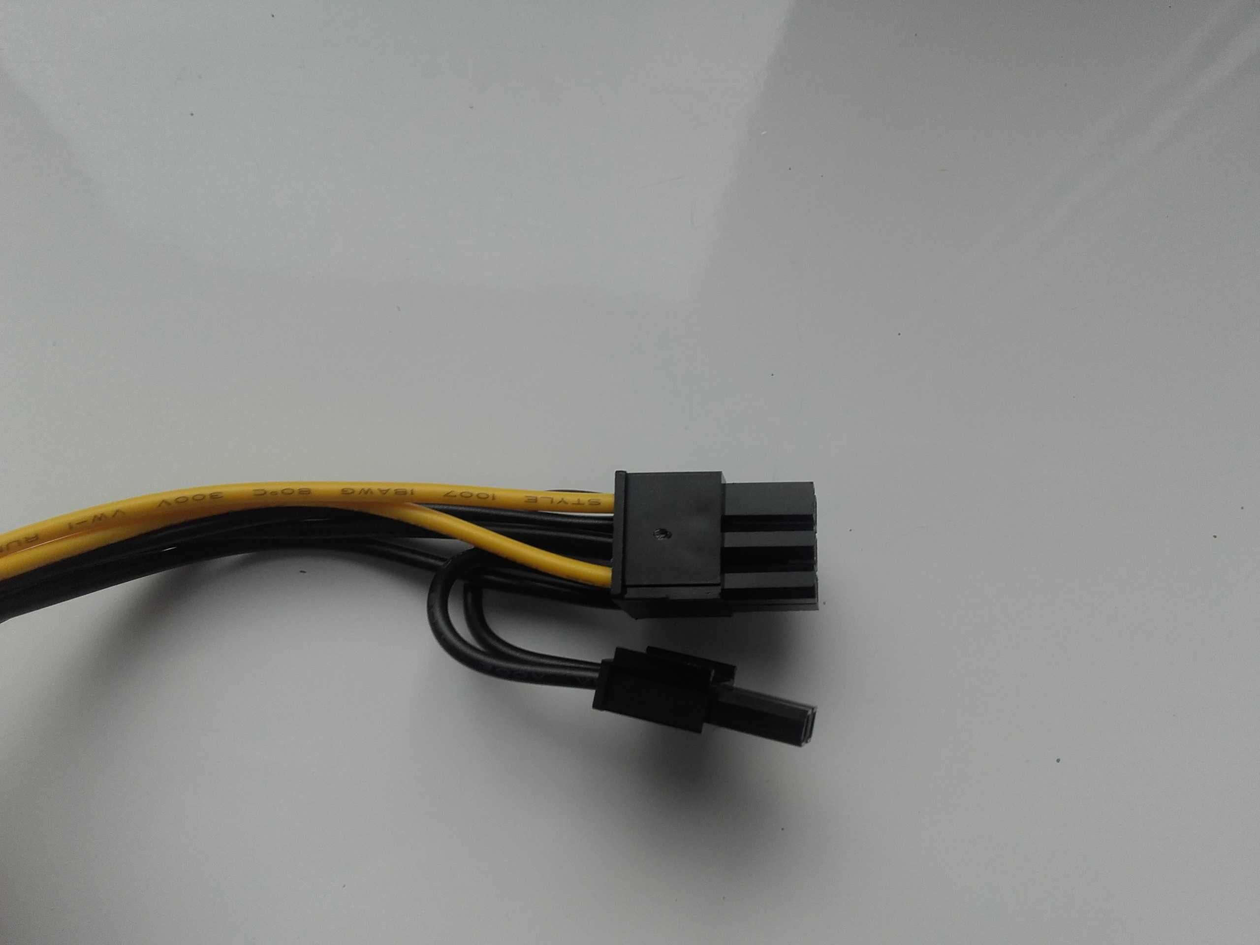 Zasilanie z SATA do GPU 6+2pin = 8pin dla karty graficznej, kabel 19cm