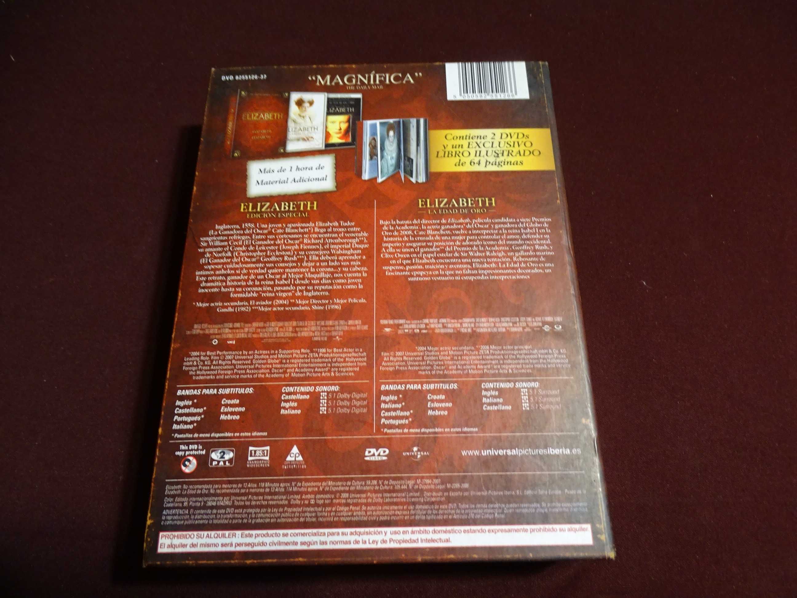 DVD Pack-Elizabeth-Edição para colecionadores