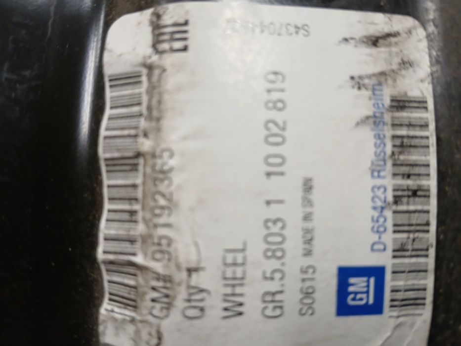 Felgi stalowe Opel 6J 15 Karl strukturalne