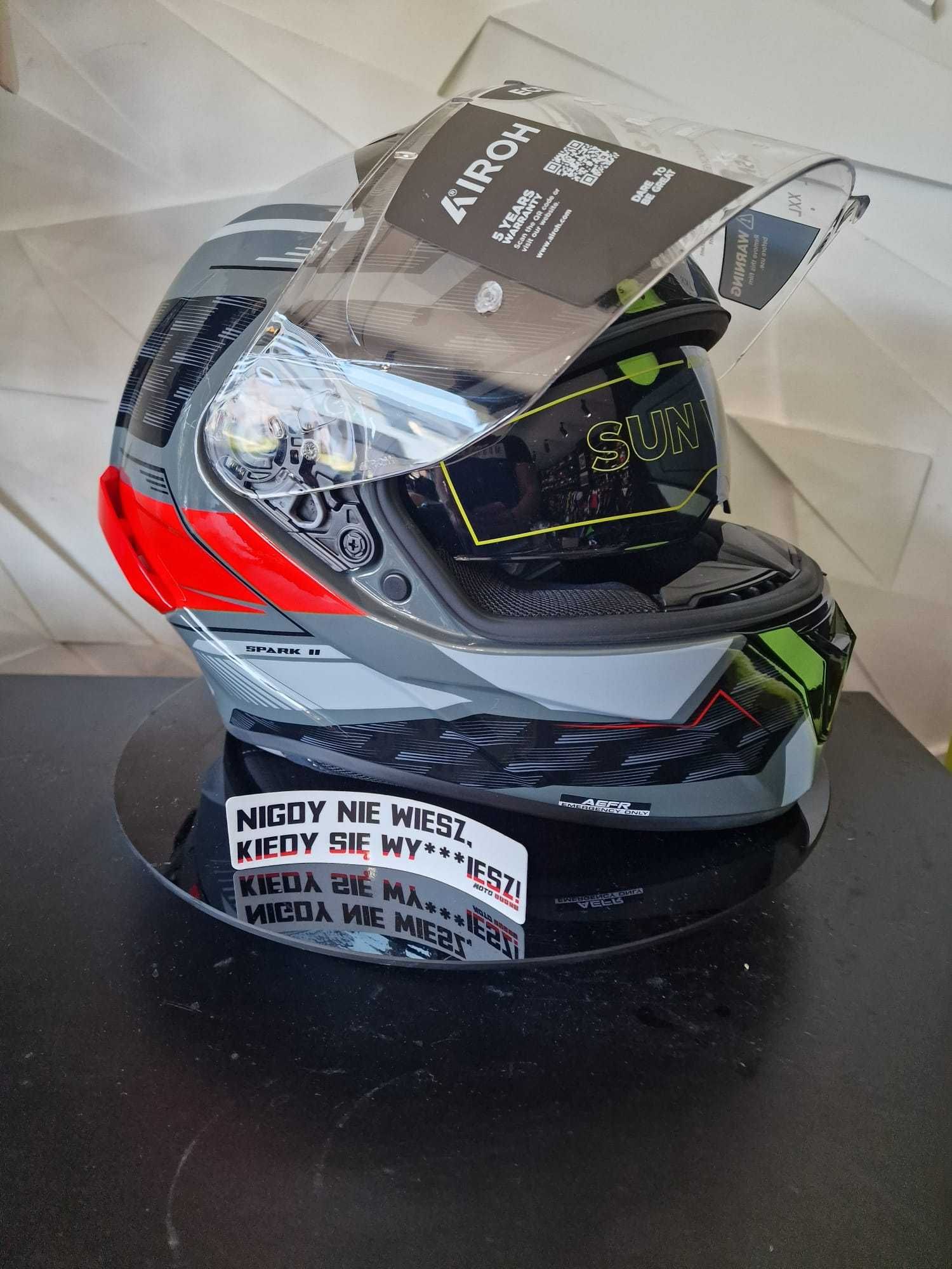 Kask AIROH SPARK 2 ZENITH red gloss rozmiary XS'S'M'L'XL'XXL