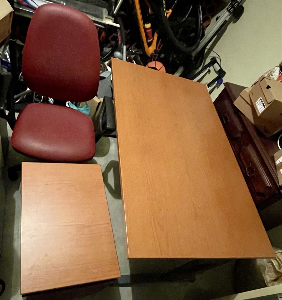 Conjunto Escritório, Secretaria + Bloco gavetas + cadeira