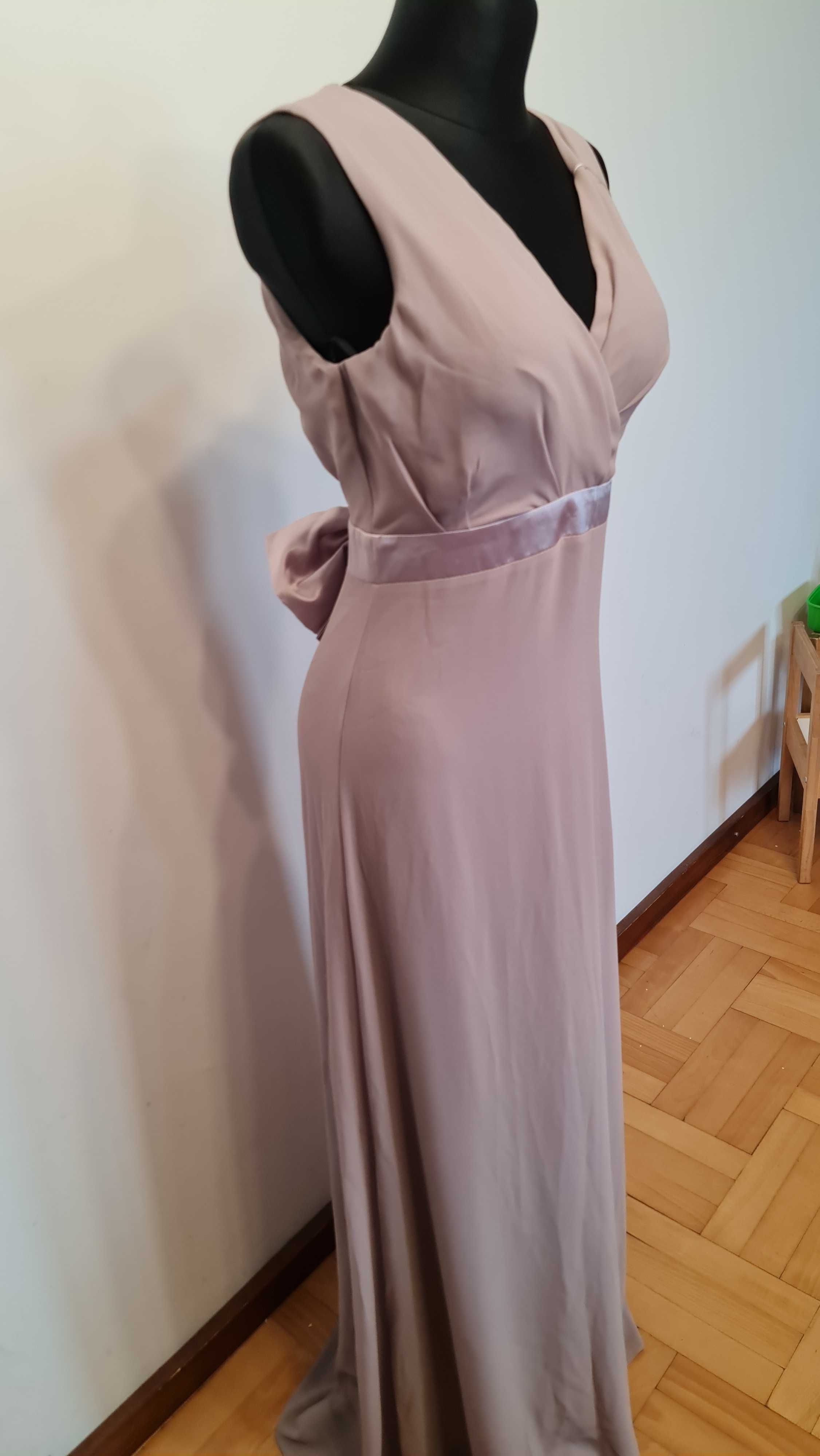 1604 Sukienka koktajlowa TFNC szyfonowa maxi r. M