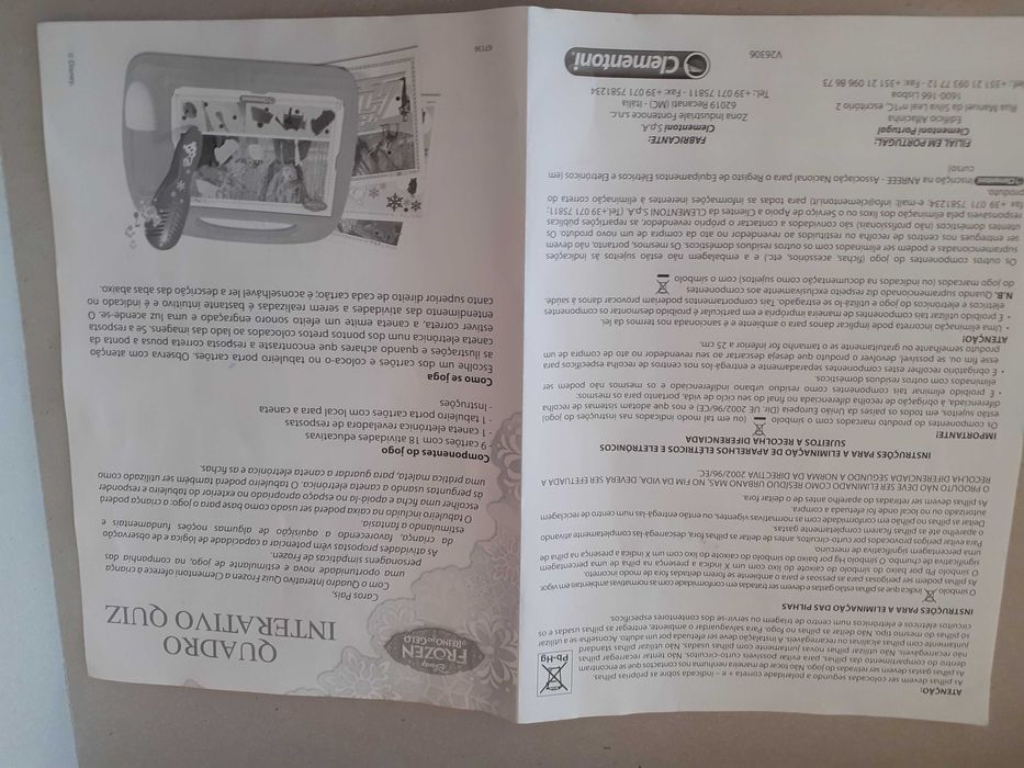 Jogo Interativo Quiz, da Frozen