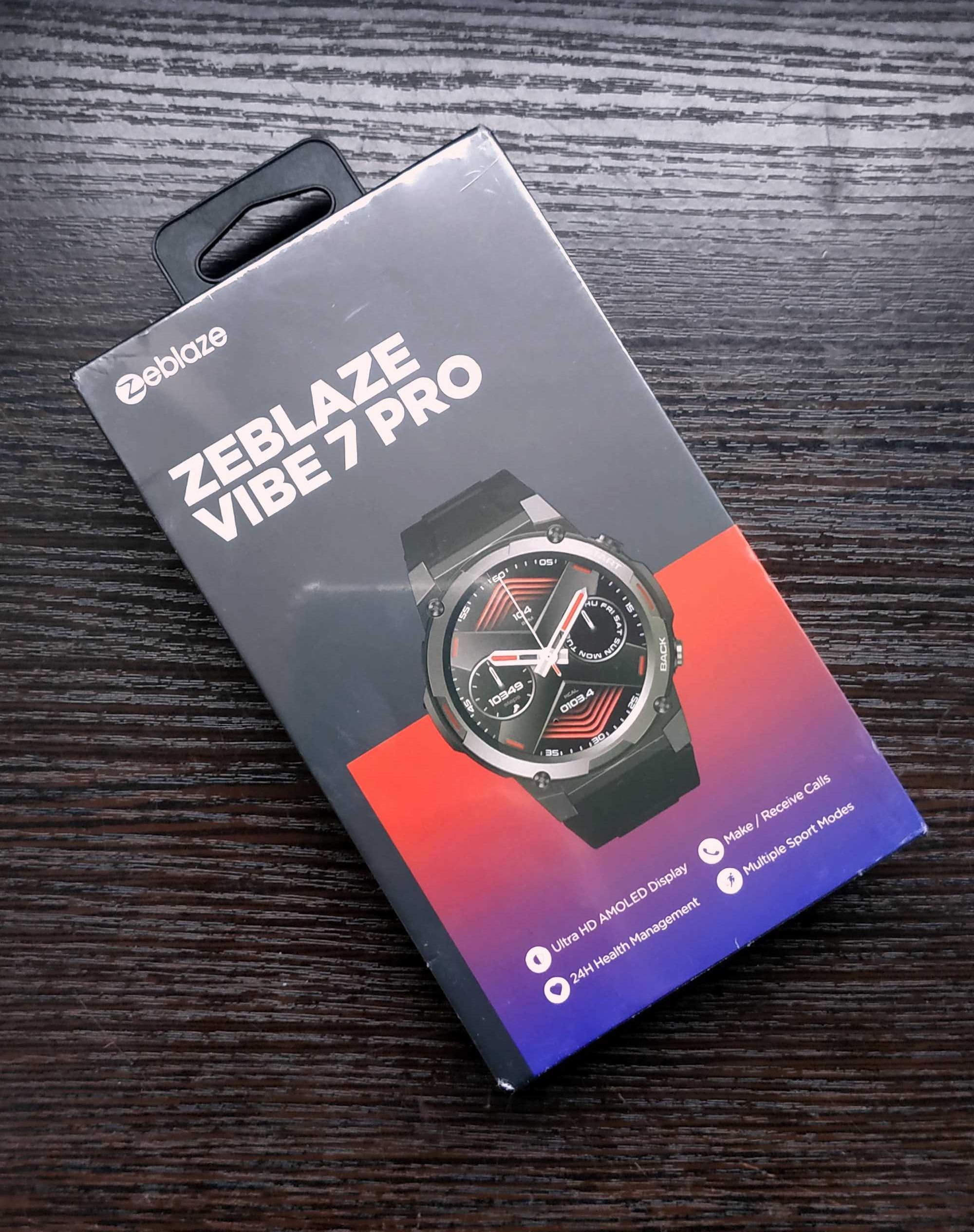 Смарт-годинник, Zeblaze Vibe 7 Pro, чорний. Новий. Запаяний в плівці.