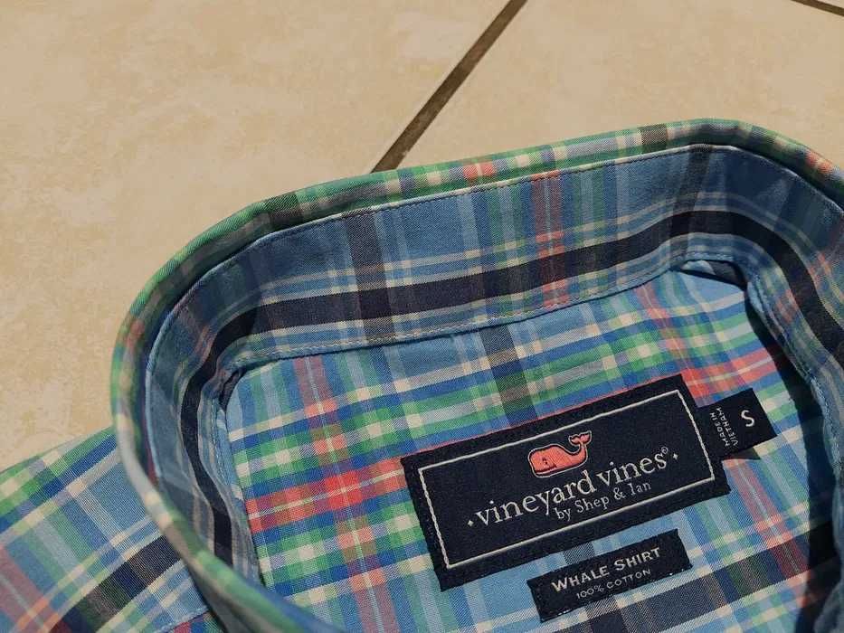 VINEYARD USA - NOWA z LOGO i Metkami Koszula Męska rozmiar M