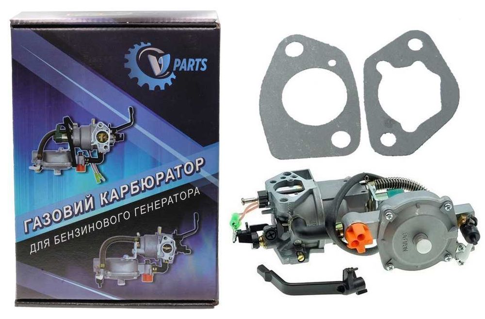 Карбюратор генератора 188F, 190F 5.0-7.0 kWt + газовый редуктор gen282