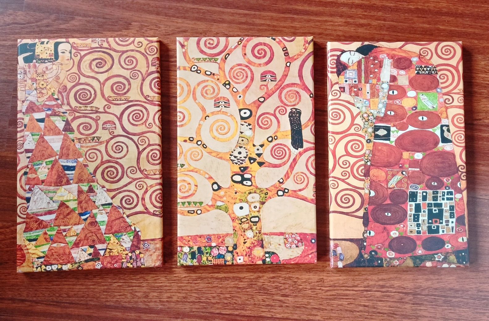 Gustav Klimt Drzewo Życia tryptyk na płótnie reprodukcja blejtram