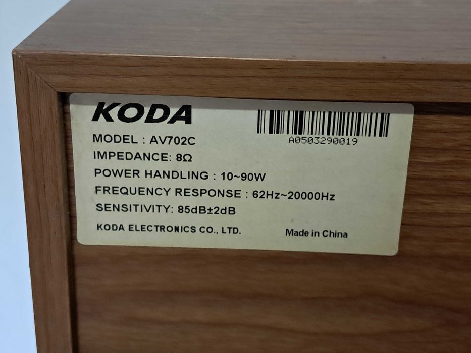 zestaw audio Koda 5.1 dwie kolumny dwa głośniki i centralny max 1200w