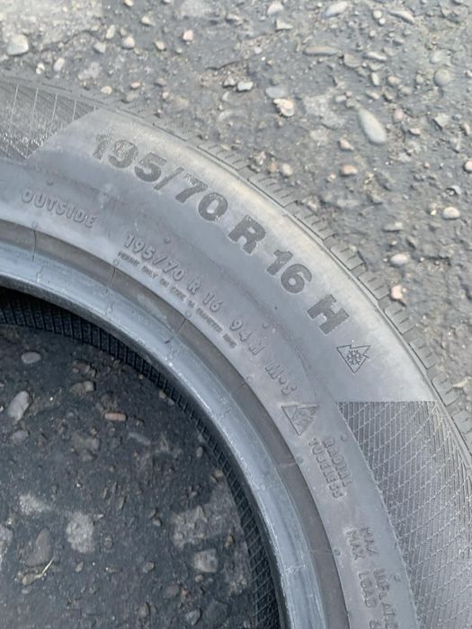 Шини 195/70 R16 пара Continental, зима, 6,5 мм