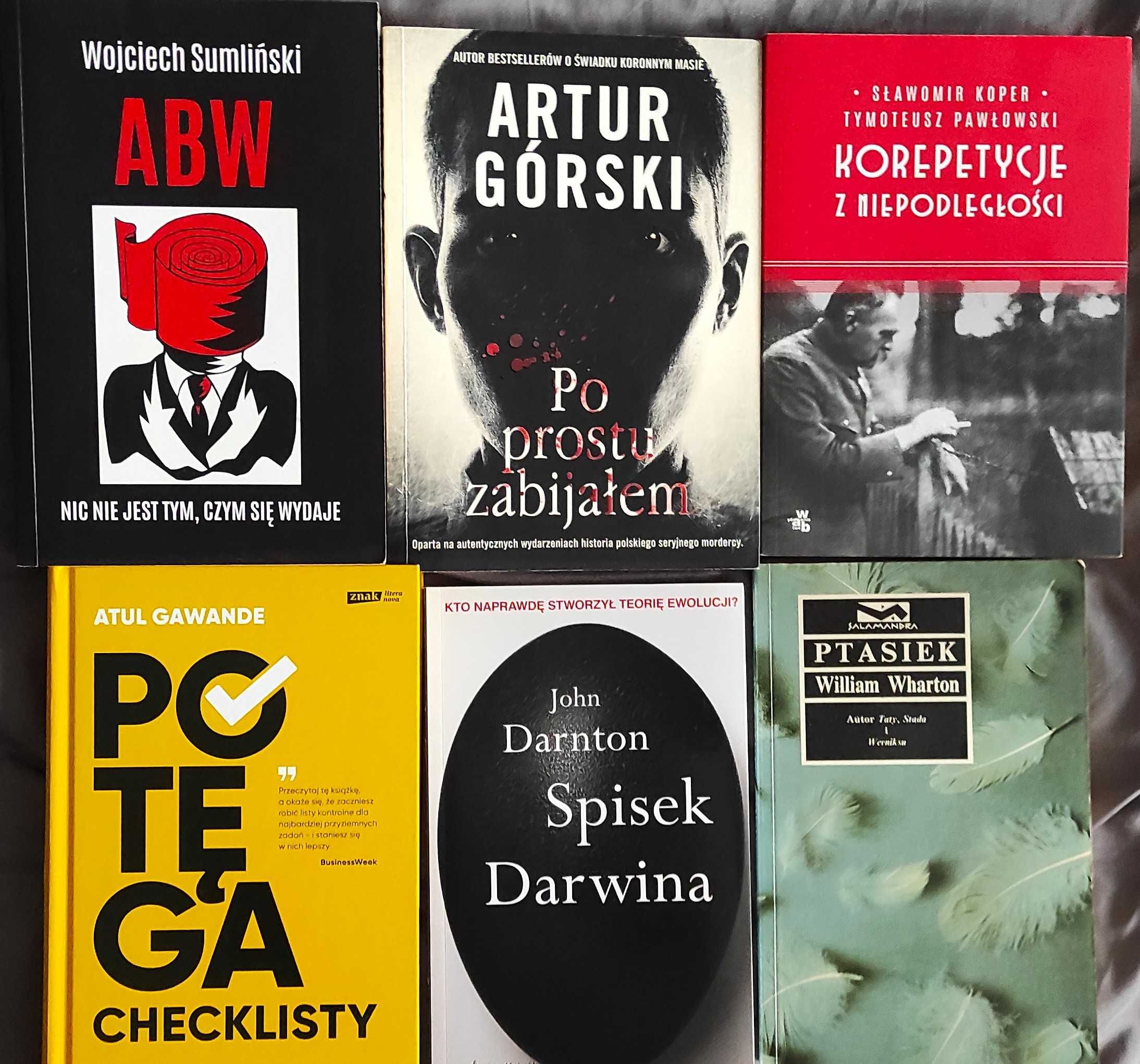 "ABW "Piłsudski "Po prostu zabijałem "Checklista "Darwin "Ptasiek"