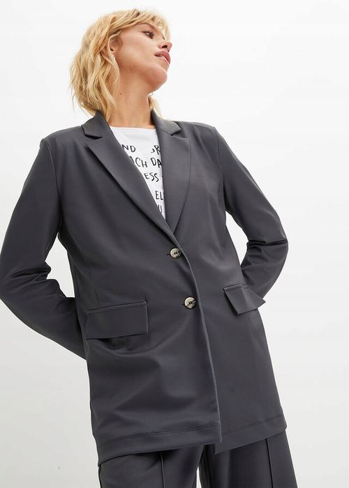 B.P.C żakiet antracytowy dłuższy 36/38.