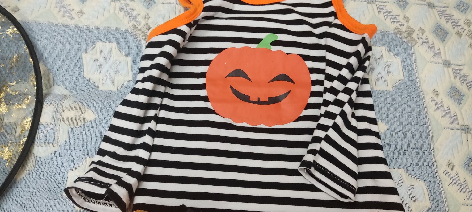 Halloween - conjunto menina + fato abobora