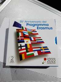 Itália 2022 - Moeda 2€ PROOF 35º Aninº Programa Erasmus