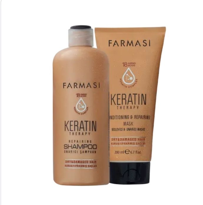 Шампунь і маска з кератином Farmasi