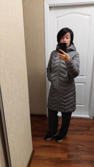 Стьобана куртка-пальто, утеплене