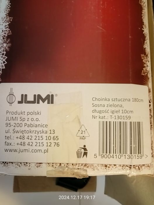 Choinka  sztuczna  180 cm